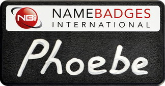 Chalkboard name badges - Black border and white background | www.namebadgesinternational.us